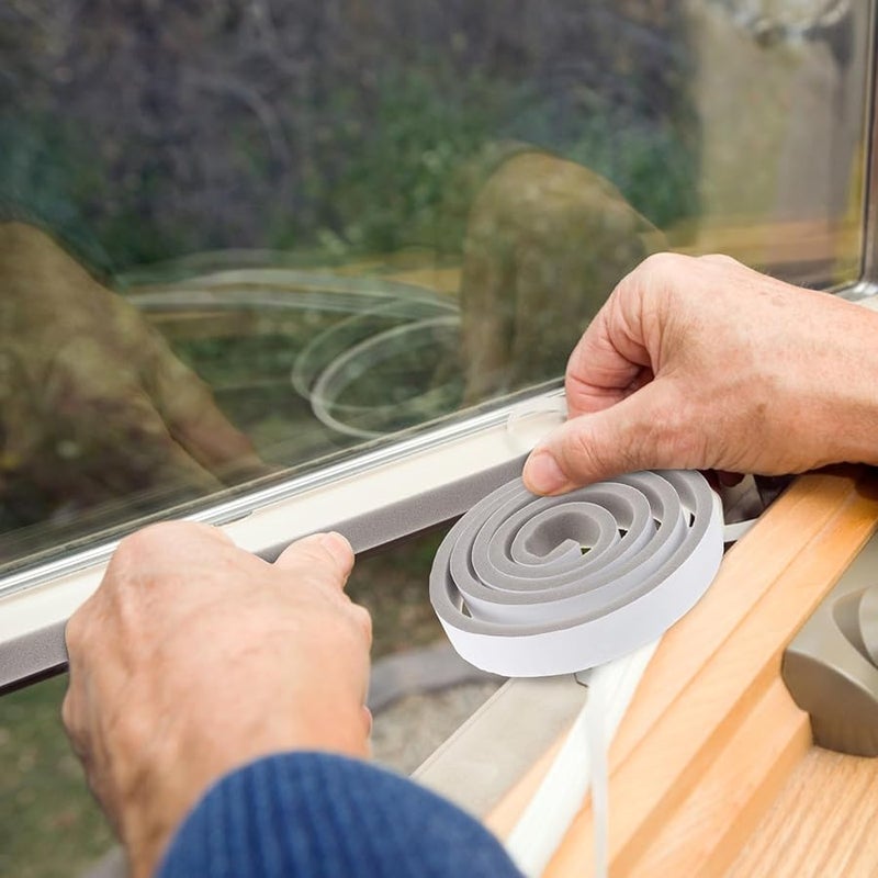Self Adhesive Door Frame Sealing Sponge Tape 200x1 5x1cm Soundproof Weatherstripping Strip - Image 3